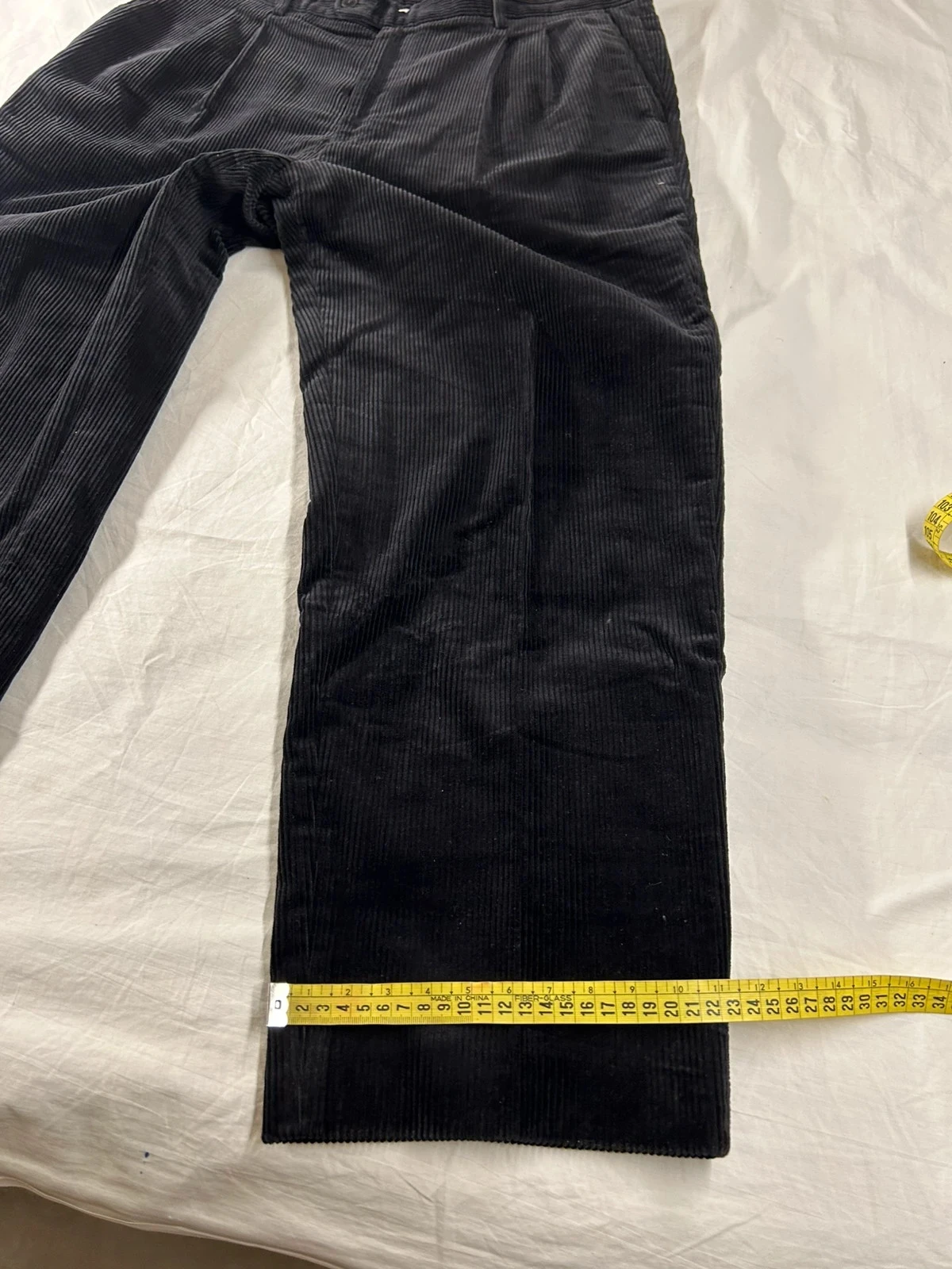 Calça de fato preta Brice estilo fim de semana em veludo costelas tamanho 50 – photo 8